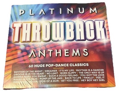 Platinum Throwback Anthems 60 Huge Pop-Dance Classics 3CD New/Sealed