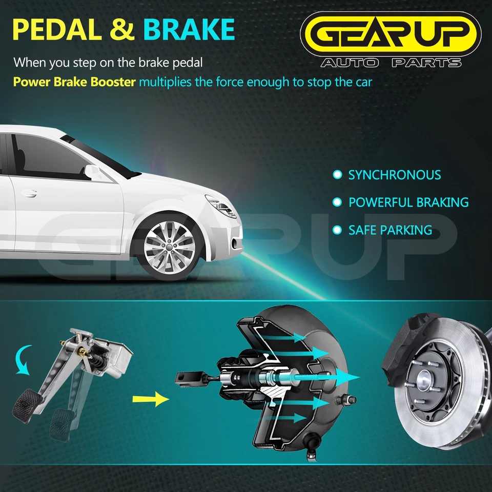 Potenciador de freno de vacío para 82-92 Chevrolet Camaro Pontiac Firebird 54-71245 Foto 4 de 4