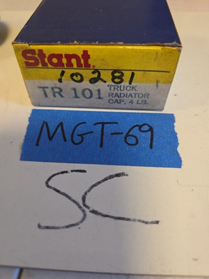 #ad Stant TR 101 Radiator Cap OE Replacement Cooling System Pressure Cap $10.00