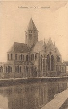 AK 1. WK Feld-Postkarte aus Belgien, Onze-Lieve-Vrouw van Pamelekerk #22040
