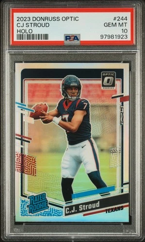 C.J. Stroud 2023 Donruss Optic Holo #244 PSA 10