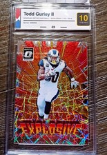 Donruss 2018 Optic Football Explosive Insert Todd Gurley II #5 Rams grade 10 DSM