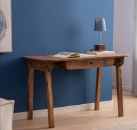 Dunkelbrauner Schubladentisch Designer Schreibtisch Holztisch BüRomöBel