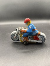 Tin Friction French Police Motorcycle Made In Japan