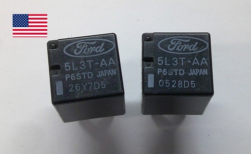 SET OF FORD OEM RELAYS 5L3T-AA  P6STD TESTED FREE SHIPPING!  1 YEAR WARRANTY! F1