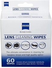Zeiss Pre-Moistened Lens Cleaning Wipes Cleans Bacteria 1 BOX.