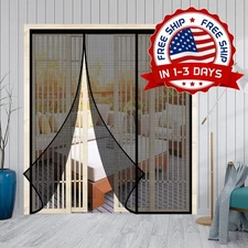 Cortina Magnetica Mosquitera Corredera Para Puerta Se Adapta Puertas De Mosquito