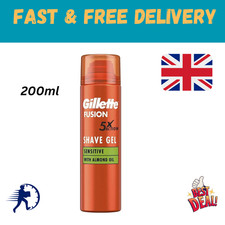 Gillette Fusion5 Ultra Sensitive Shaving Gel for Men- 200 ml 16.55 per litre