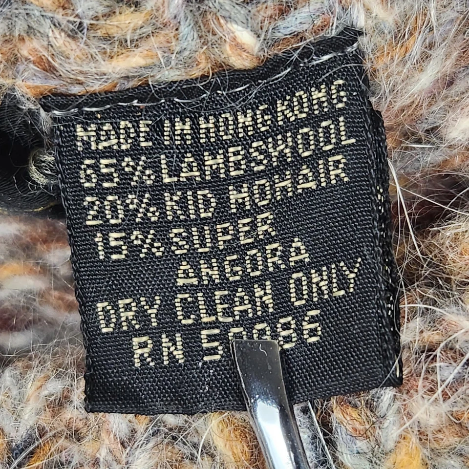 Винтажный Renée Tener Jeanne Pierre свитер женщин маленький шерсти Mohair Angora 90-х - Изображение 3 из 4