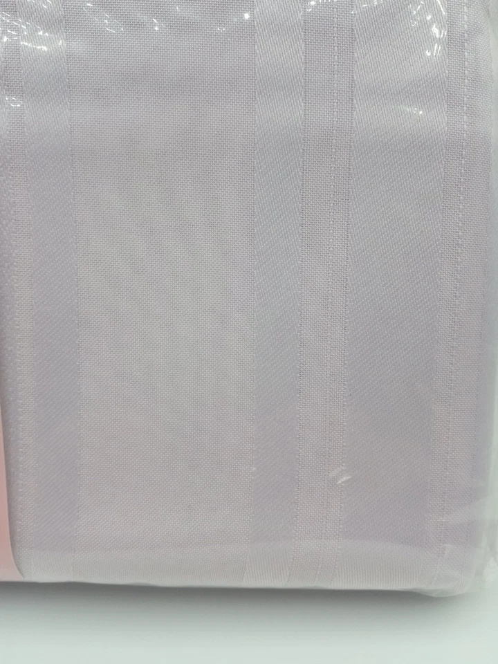 Lilac Purple Satin Stripe Tablecloth Rectangular 60" X 102" Essential Home - Image 3 of 4