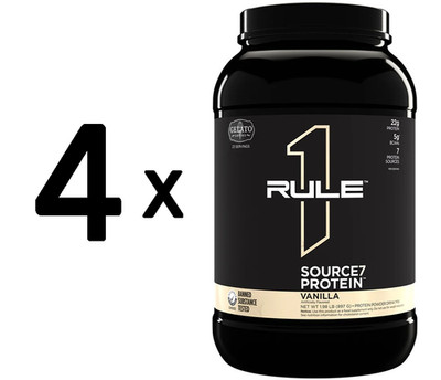 4 x Rule One Source7 Protein, Vanilla - 897g (39,02 EUR/kg)
