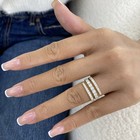 1.6ct Round Band Ring Yellow Gold 14K Labcreated Diamond F/VS — photo 6