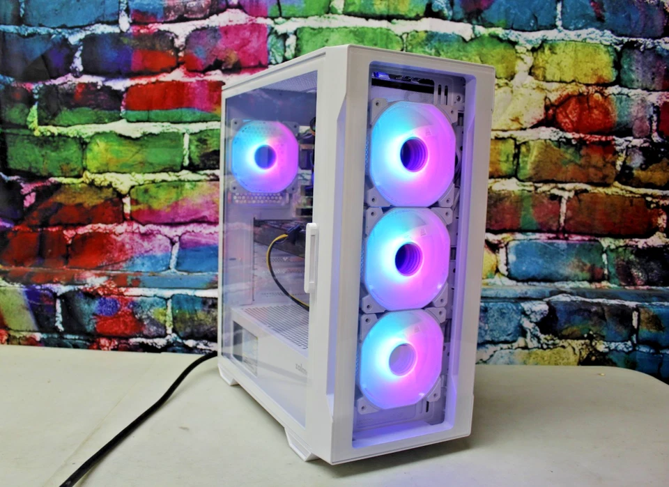 Custom RGB Gaming Desktop PC Intel Core i7 3.40 Quad 32 GB SSD Nvidia RTX 5060 - Image 4 of 4