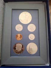 United States 1986 Prestige Set Kursm&uuml;nzensatz Proof Silber in Pr&auml;sentationsbox