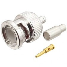 BNC Male Crimp Connector For RG-174, RG-316, And LMR-100A Coax