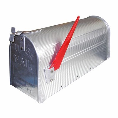 American Mailbox US Briefkasten Postkasten Standbriefkasten Retro aus Alu silber