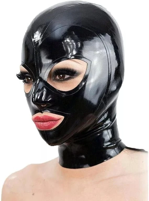 Black Latex Mask Hood,Rubber Masks with Open Eyes,Suitable for Cosplay Costumes
Opens in a new windo