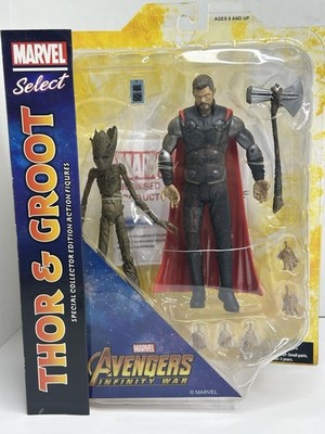 THOR & GROOT Movie Version Diamond Comics MARVEL SELECT 7  Action Figure NEW