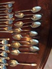 66 Piece 1847 Rogers Bros Adoration Silverplate Flatware Silverware Set — photo 5