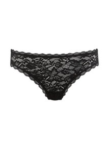 S (10 Aubade Rosessence Briefs Italian Brief Mid Rise Knickers Noir Lingerie