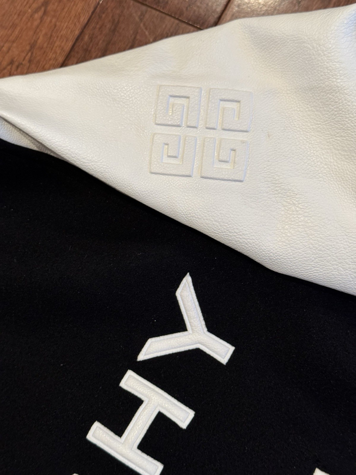 Authentic Givenchy Wool Leather VarsityBomber Jac… - image 3