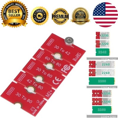 NGFF NVME M2 M2PLUS 2230 to 2280 Adapter Card 2230, 2242, 2260, 2280 Extended...