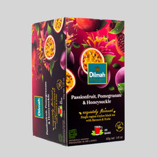 Thé noir de Ceylan aromatisé au chèvrefeuille aux fruits de la passion...