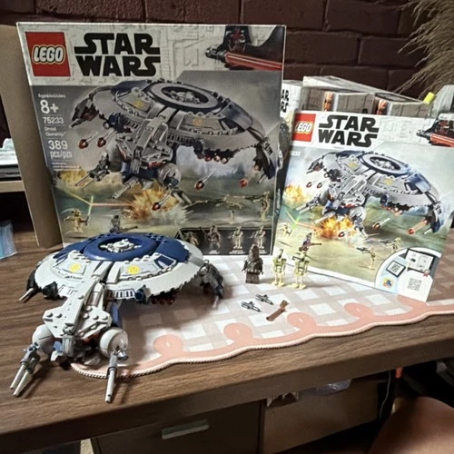 LEGO Star Wars Droid Gunship 75233 Complete Set Box Manual Yoda Tarfful Chief