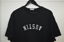 Hiro Clark AUSTIN TEXAS T Shirt Mens XL Reverse Upside down logo ATX Black