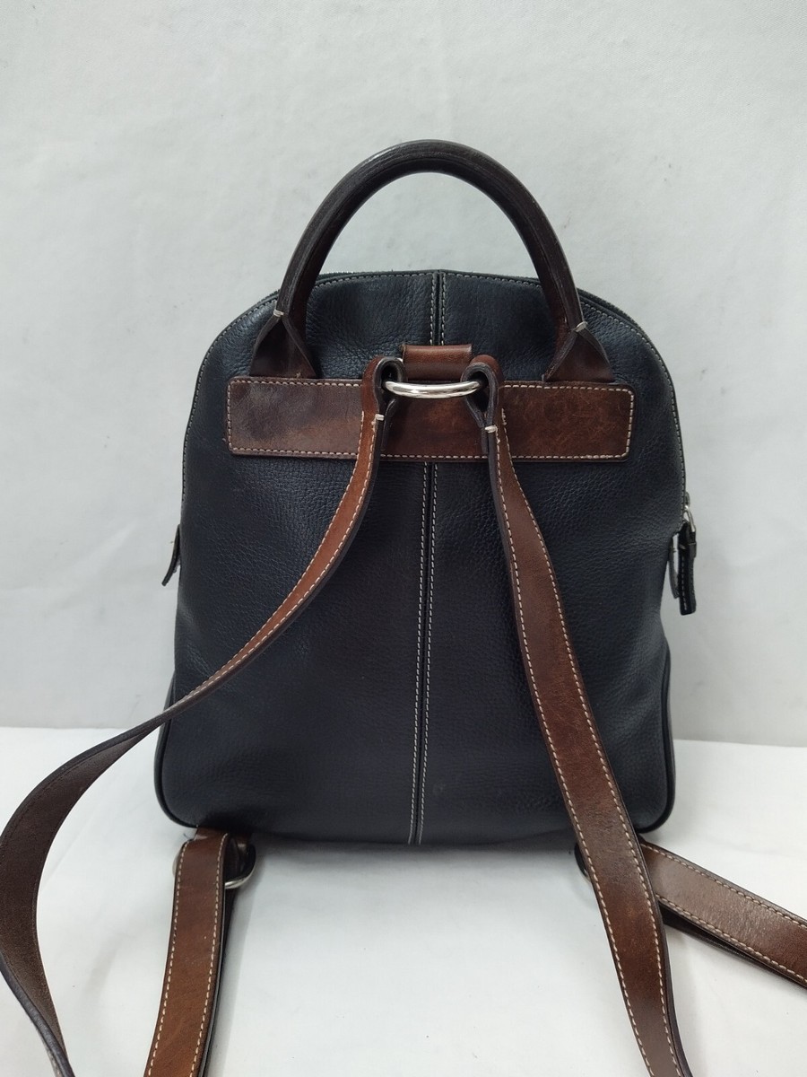 Dooney & Bourke Black Pebbled Leather Top Handle Zipper Closure Backpack Dooney & Bourke Black Pebbled Leather Top Handle Zipper  main image 4