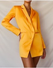 House of CB Sophia Mango Oversized Blazer Dress Size XS