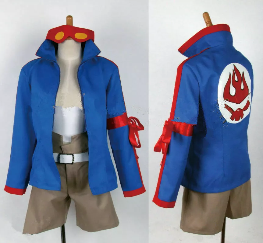 Simon Tengen Toppa Gurren Lagann Hooded Cloak Coat