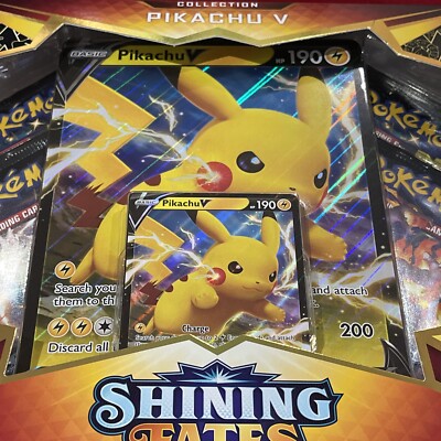 Buy Pokémon TCG: Shining Fates Pikachu V Collection Box Set online