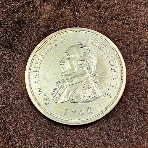 RARE 1792 GEORGE WASHINGTON EAGLE PATTERN P. GETZ 2 OZ .999 FINE SILVER COIN