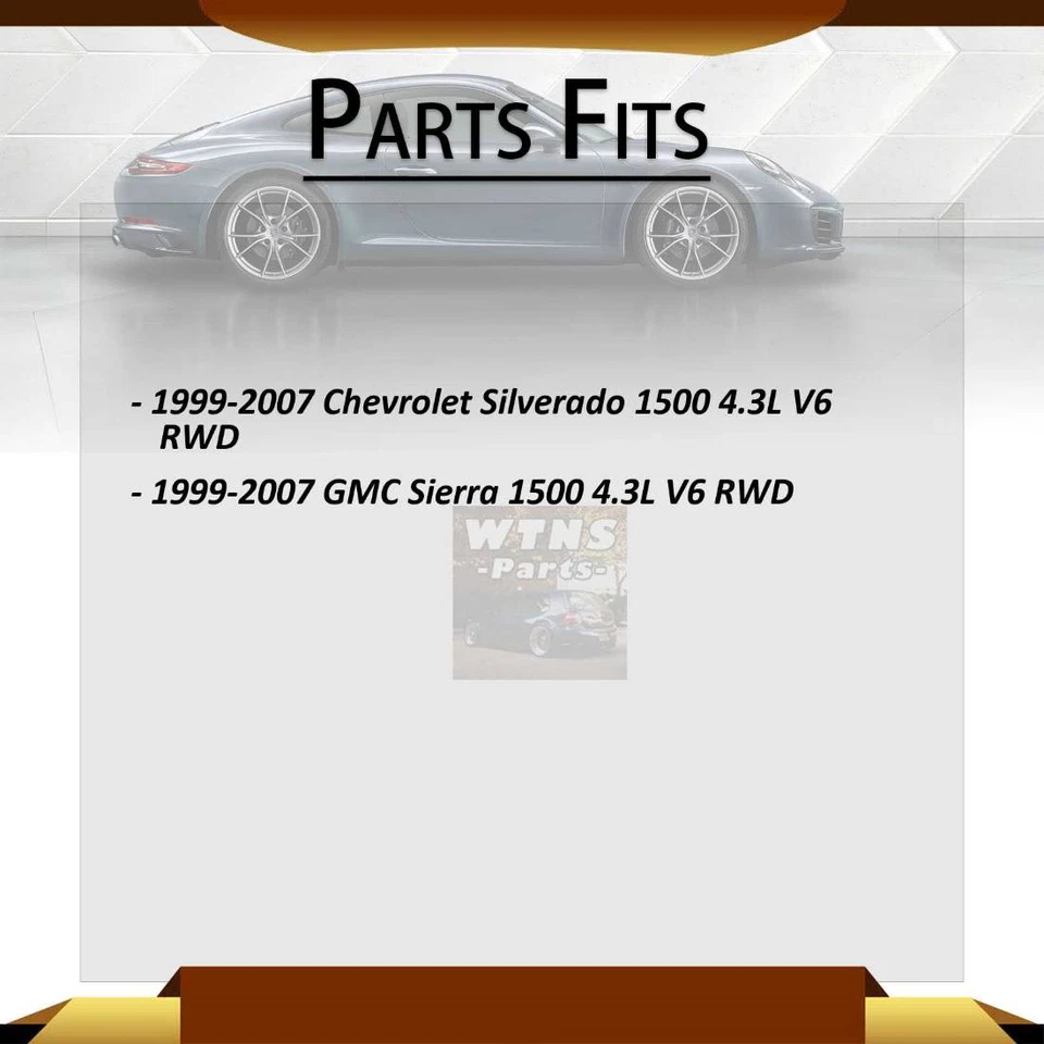 Para GMC Sierra 1500 1999-2007 Tracción trasera Motor Delantero Montajes Anclaje 2 Piezas Foto 2 de 4