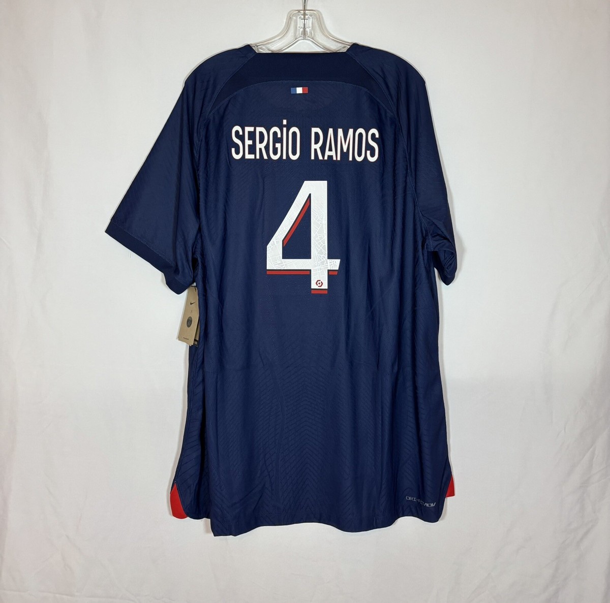 Nike Paris Saint Germain #4 Sergio Ramos Vaporknit Player Jersey