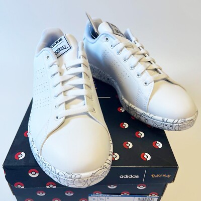 adidas Pokemon ADVANCOURT MENS JP 28.0cm US 10 White Sneakers