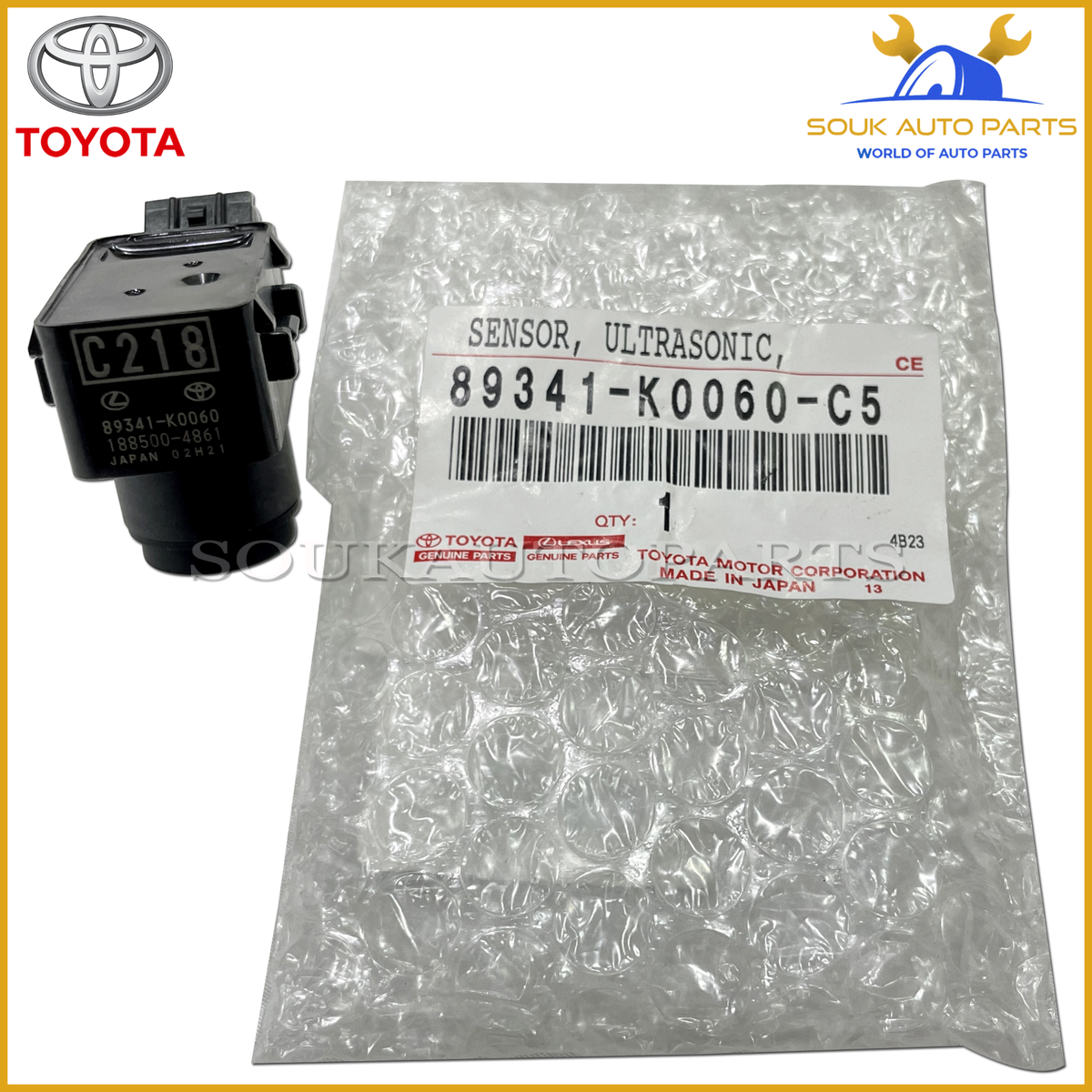 89341-K0060-C5 Genuine Toyota SENSOR, ULTRASONIC 89341K0060C5 OEM