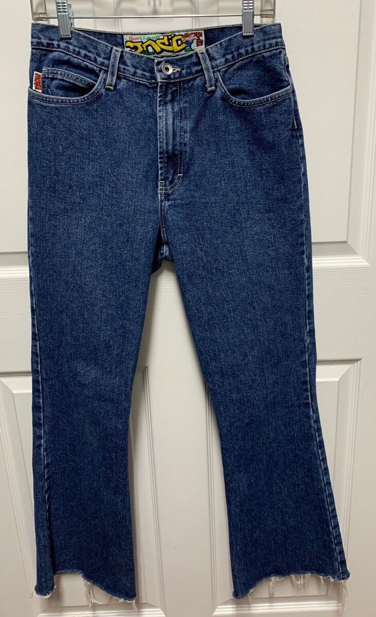vtg 90s JNCO jeans size 13 Embroidered Bell Bottom S-1015 vtg 90s JNCO jeans size 13 Embroidered Bell Bottom S-1015