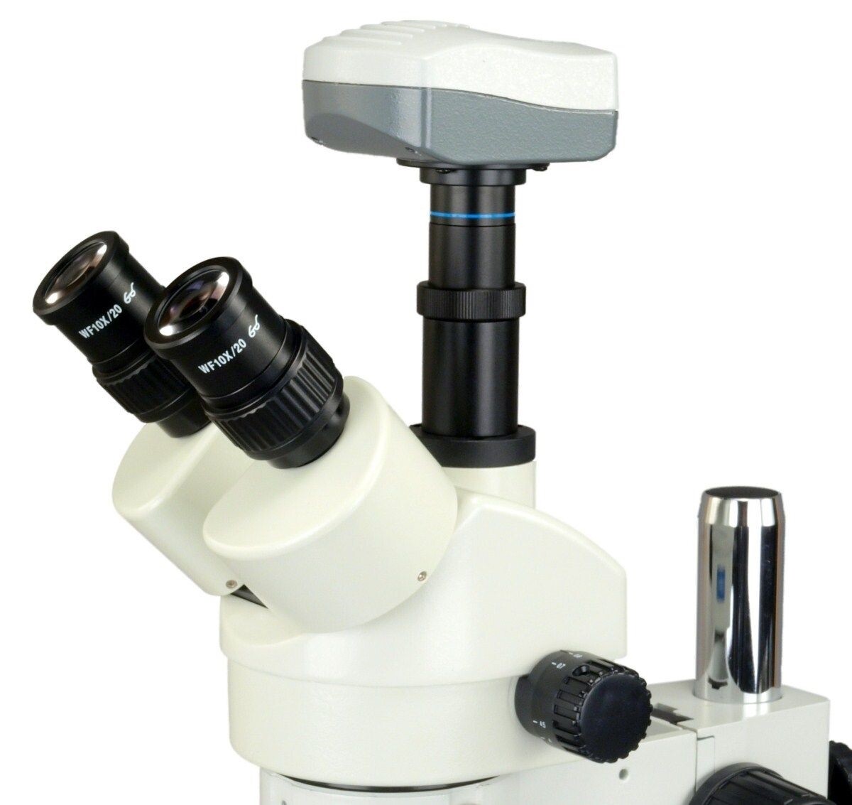 7-45X Zoom Trinocular Stereo Microscope+144 LED Ring Light+9.0M Pixel ...