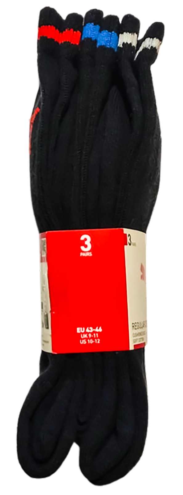 SAOLA Calze Uomo Crew Confezione 3 Suola Imbottita Morbido Cotone EU 43 46 per Comfort e Supporto