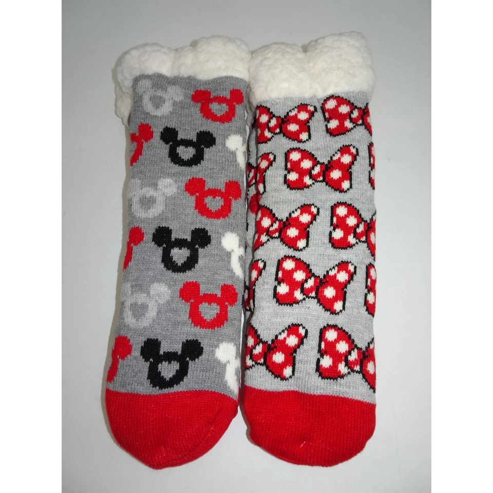 Комплект флисовых нескользящих носков Disney Minnie Mouse размер 9–11 - Изображение 4 из 4
