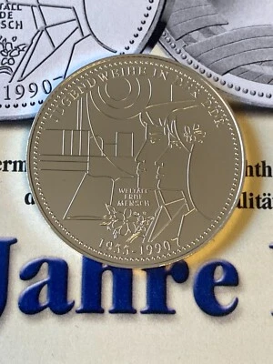 Medaille 40 Jahre DDR - Jugendweihe in der DDR - Proof incl. Zertifikat - Bild 1 von 3