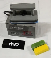 Ski Snowboard Wax Iron Waxing Iron Dimpled plate gray 2023+ 100g wax + scraper