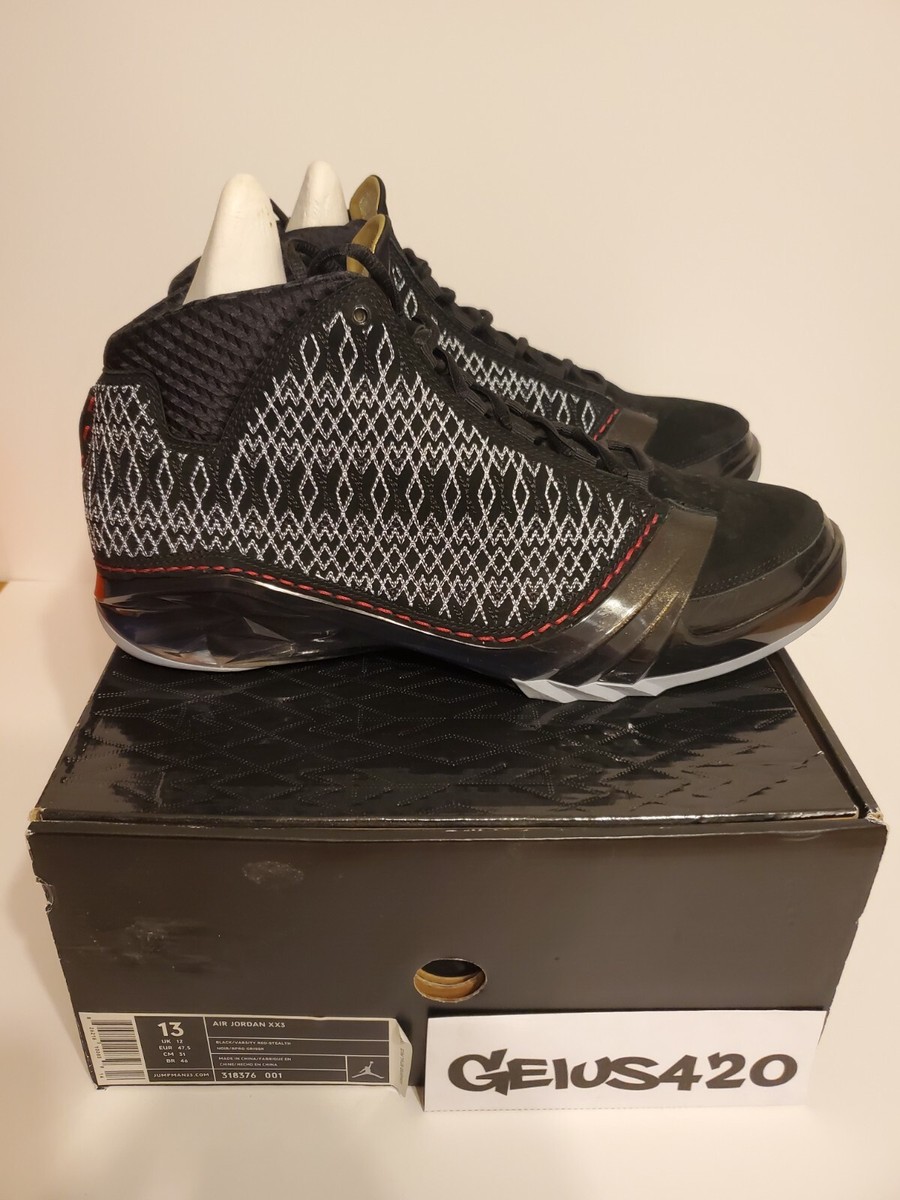 Size 13 - Jordan 23 Black varsity red Stealth 2008 (318376001) new