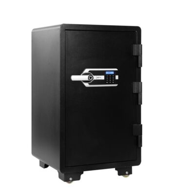 Tresor Safe Fingerabdruck Zahlencode Sicherheitsschlüssel Alarm 147 L Regalboden
