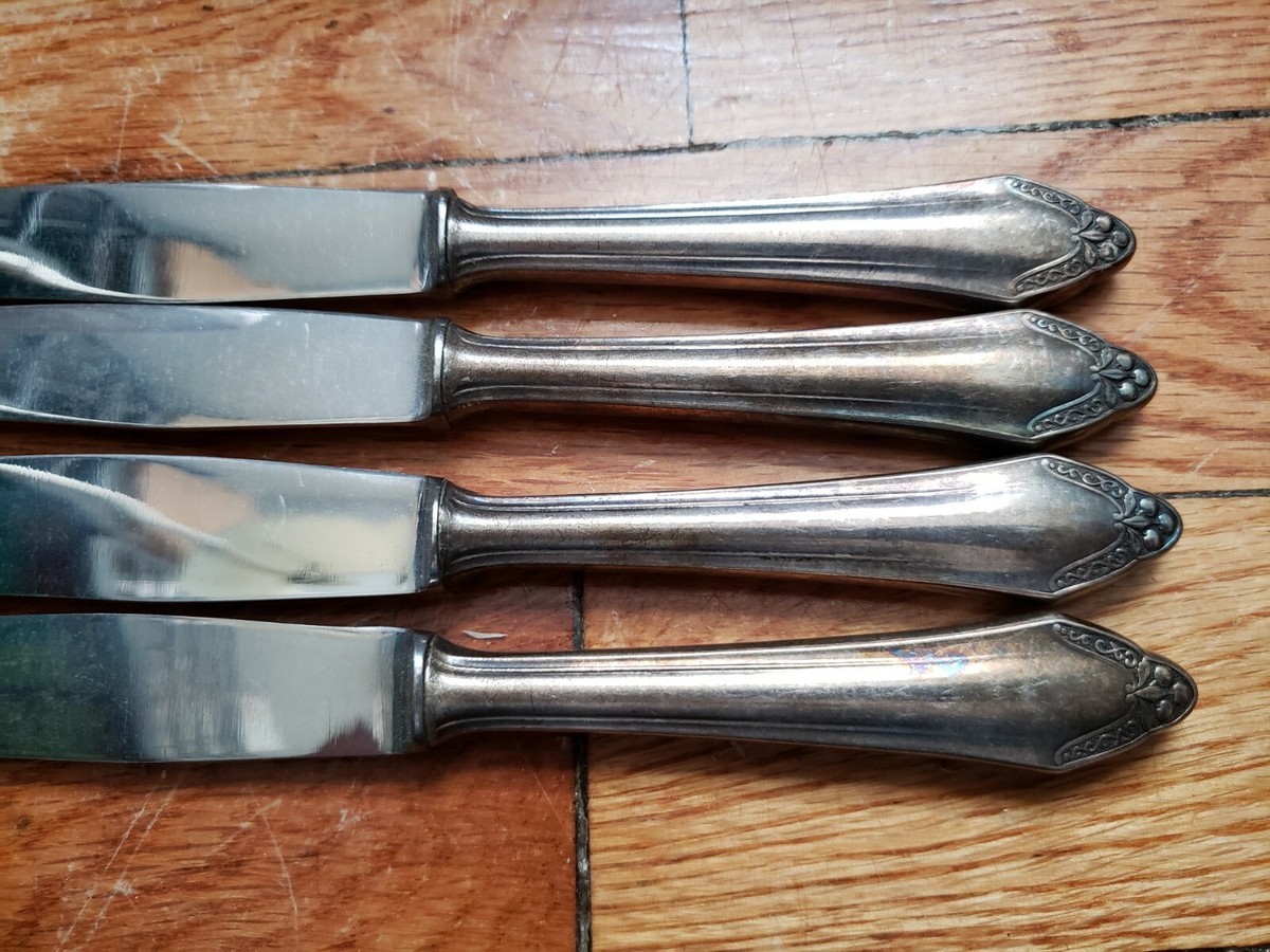 4 ANTIQUE VINTAGE COLLECTABLE *SOLINGEN* 90 SILVER PLATE 4 ANTIQUE VINTAGE COLLECTABLE *SOLINGEN* 90 SILVER PLATE