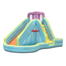 banzai 90494 sidewinder falls inflatable water slide with tunnel ramp slide