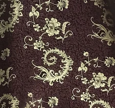 Brown Gold Dragon Brocade Fabric 54” Width Sold By The   Yard