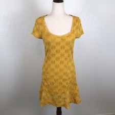 Intimately Free People Daisy Godot square neck stretch lace skater dress M